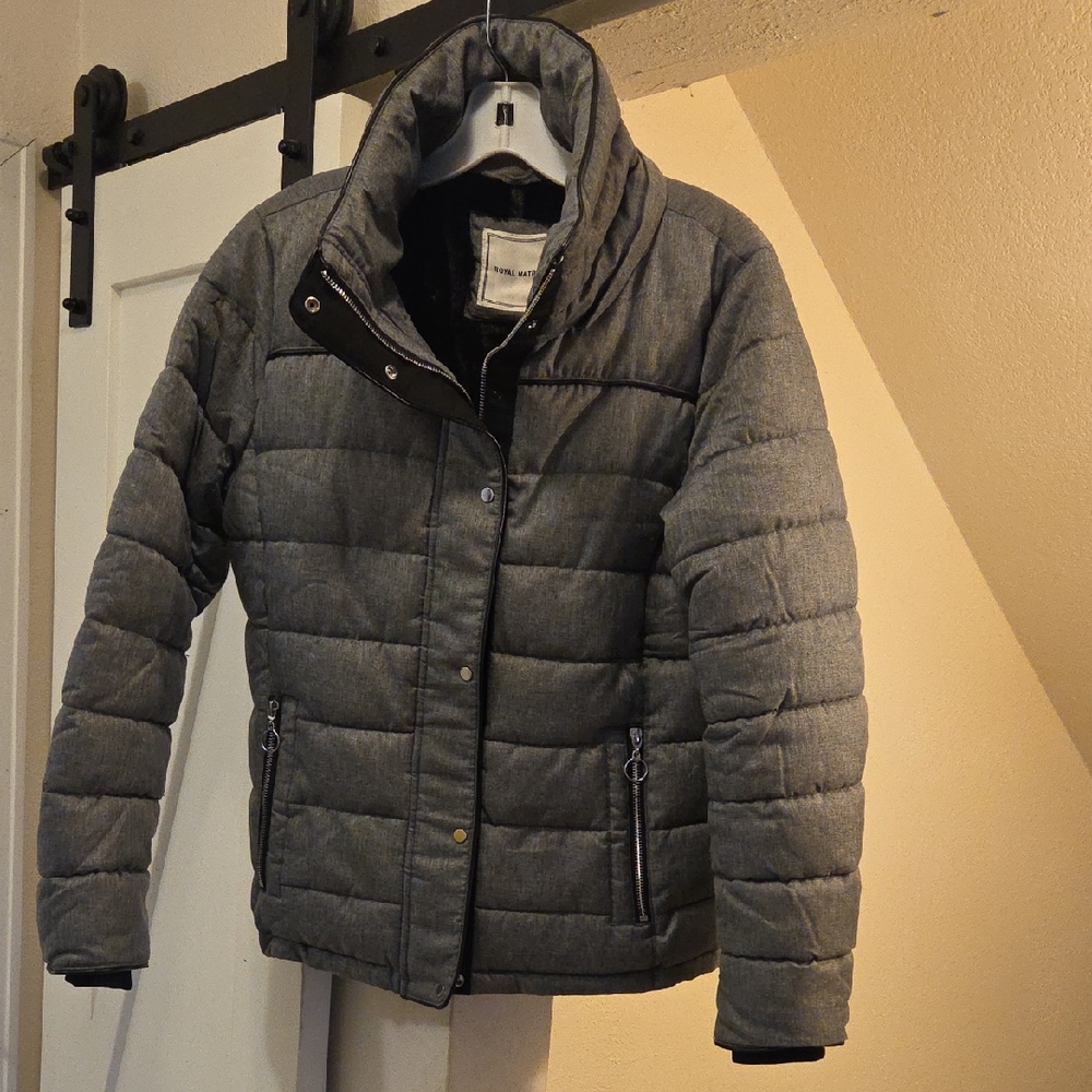 Royal MATRIX Women's Gray Puffer Jacket